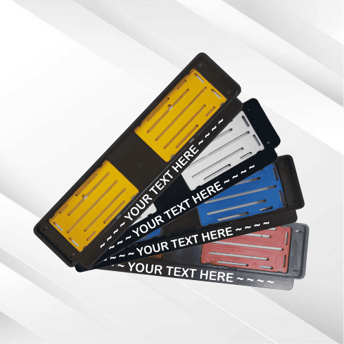 Number Plate Holder with colour inserts - Image 1