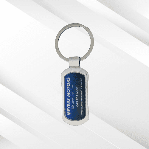 Curved Rectangle Keyring Curved Rectangle Keyring - Image 1